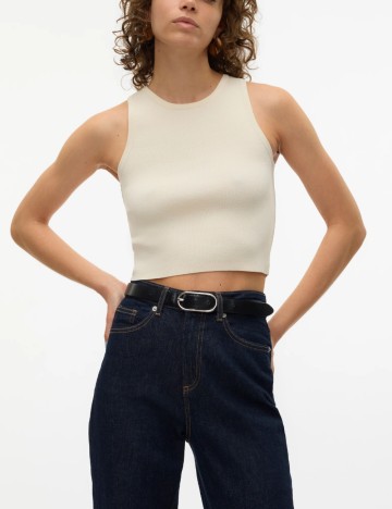 Top Vero Moda, crem