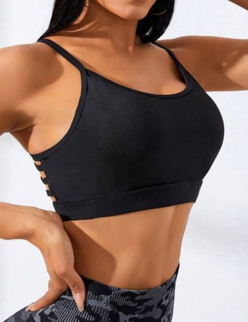 Bustieră sport Shein, negru