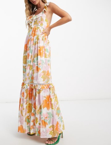 Rochie maxi ASOS, mix culori