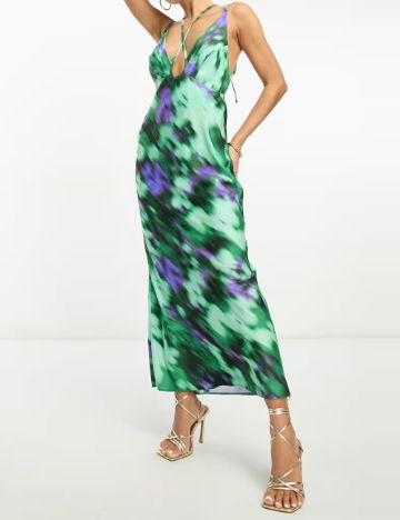 Rochie maxi ASOS, mix culori
