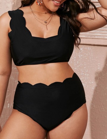 Costum de baie Shein Curve+, negru