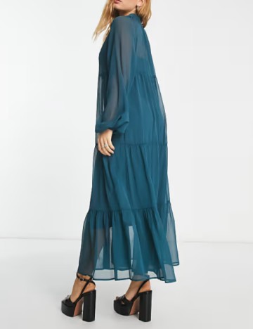 Rochie midi ASOS, turcoaz