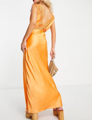 Rochie maxi ASOS, portocaliu