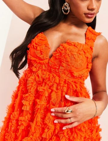 Rochie mini ASOS, portocaliu