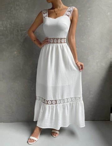 Rochie maxi Shein, alb