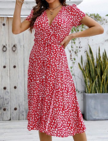 Rochie midi Shein, mix culori