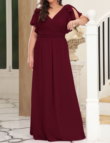 Rochie maxi Shein Curve+, vișiniu