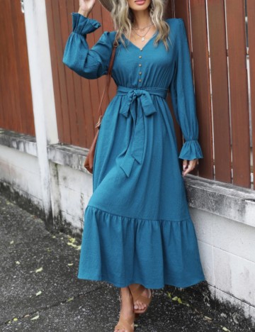 Rochie maxi Shein, albastru