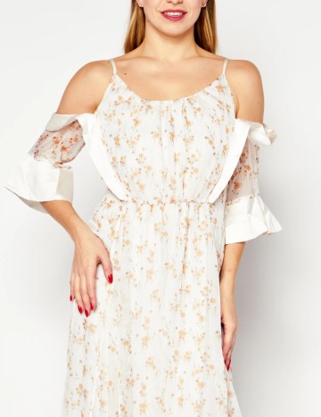 Rochie maxi Vero Moda, crem