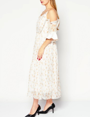 Rochie maxi Vero Moda, crem