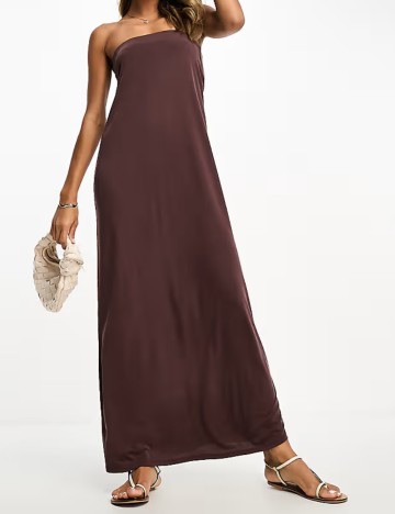Rochie midi ASOS, maro