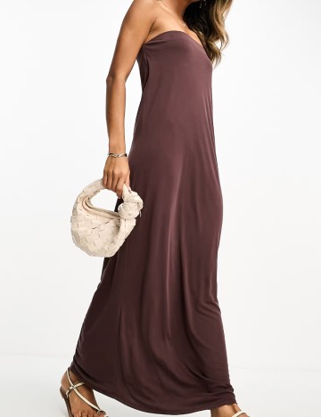 Rochie midi ASOS, maro