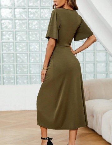 Rochie midi Shein, kaki