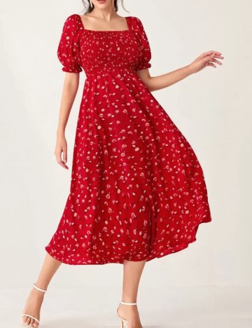 Rochie midi Shein, roșu