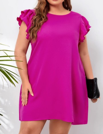Rochie mini Shein Curve+, roz