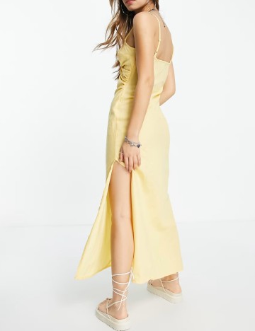 Rochie midi ASOS, galben