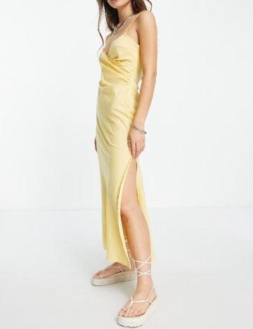 Rochie midi ASOS, galben