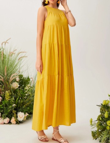 Rochie maxi Shein, galben