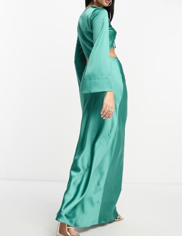 Fustă maxi ASOS, albastru