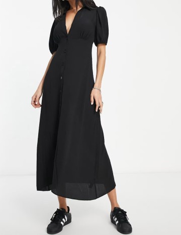 Rochie midi ASOS, negru