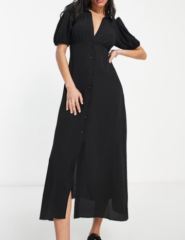 Rochie midi ASOS, negru