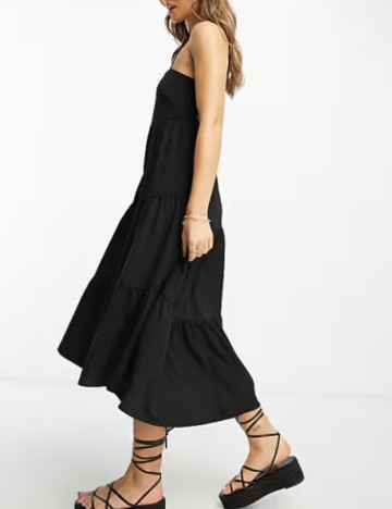 Rochie midi ASOS, negru