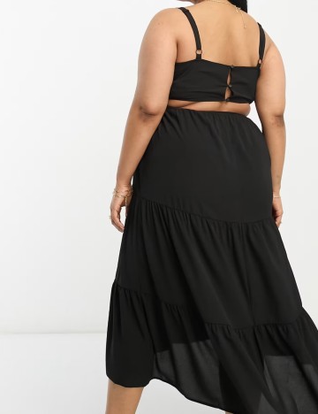 Rochie midi ASOS, negru