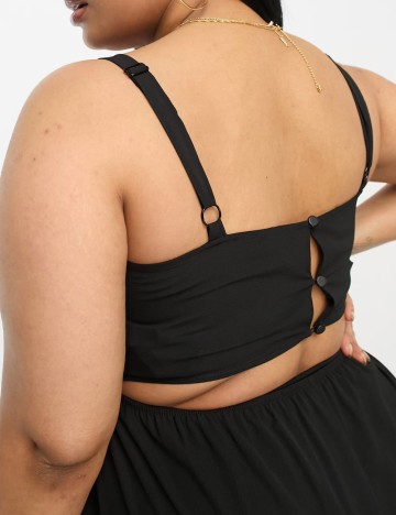 Rochie midi ASOS, negru