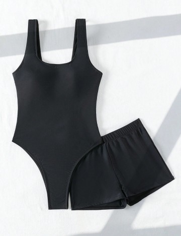 Set costum de baie Shein, negru