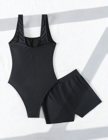Set costum de baie Shein, negru