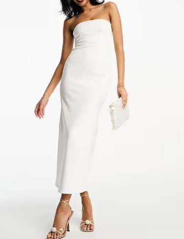 Rochie maxi ASOS, alb