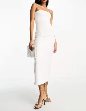 Rochie maxi ASOS, alb