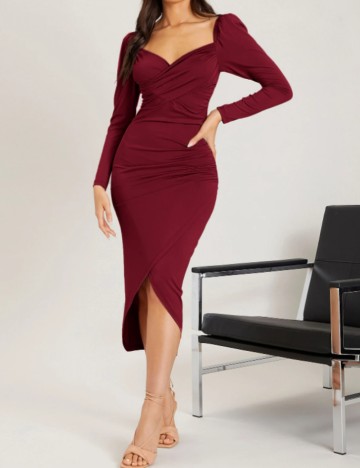 Rochie midi Shein, vișiniu