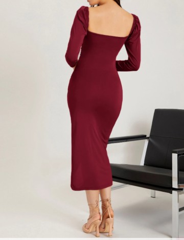 Rochie midi Shein, vișiniu