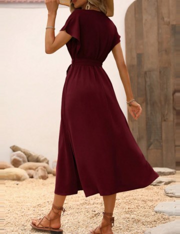 Rochie midi Shein, vișiniu