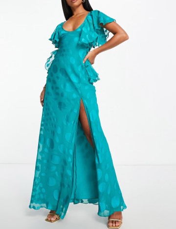 Rochie maxi ASOS, turcoaz