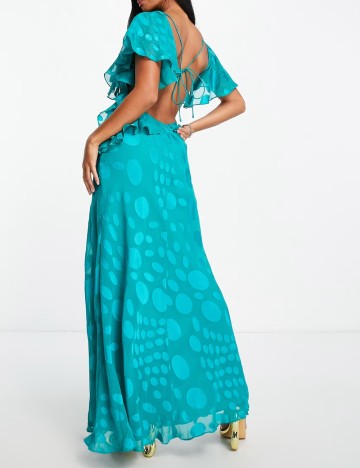 Rochie maxi ASOS, turcoaz