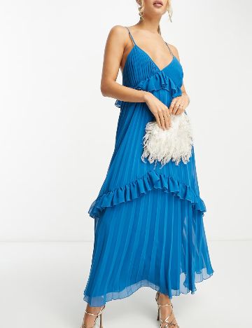 Rochie maxi ASOS, albastru