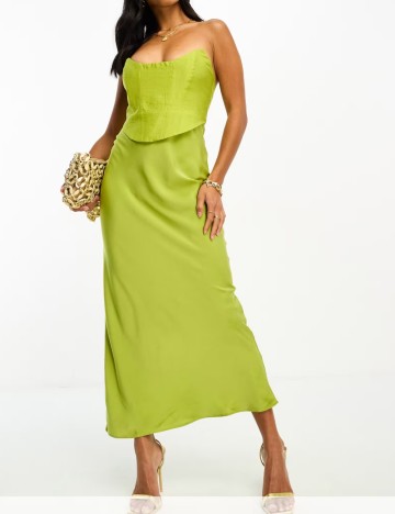 Rochie maxi ASOS, verde