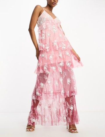 Rochie maxi ASOS, roz