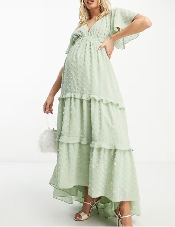 Rochie maxi ASOS, verde