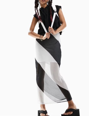 Rochie midi ASOS, mix culori