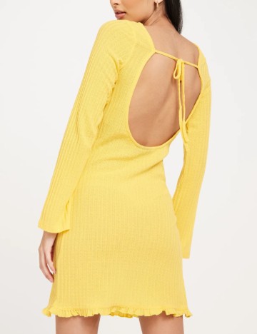 Rochie mini Pieces, galben