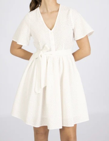 Rochie mini Selected, alb
