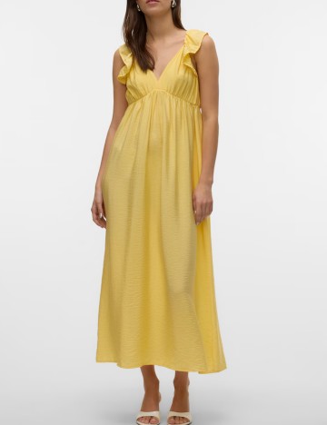 Rochie maxi Vero Moda, galben