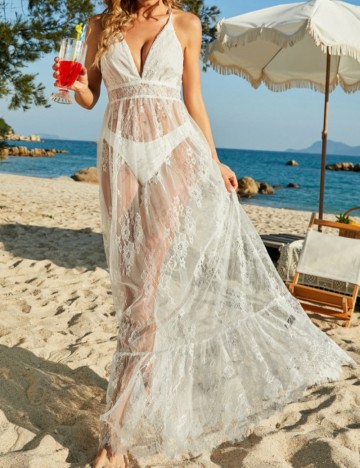 Rochie de plajă Shein, alb