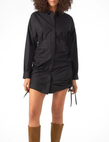 Rochie tip cămașă Vero Moda, negru