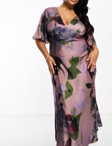 Rochie midi ASOS, mix culori