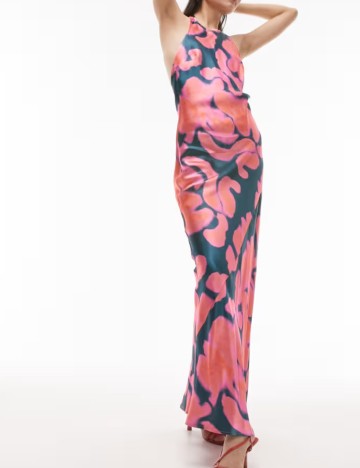 Rochie maxi Topshop, mix culori