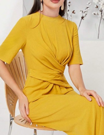 Rochie maxi Shein, mustar
